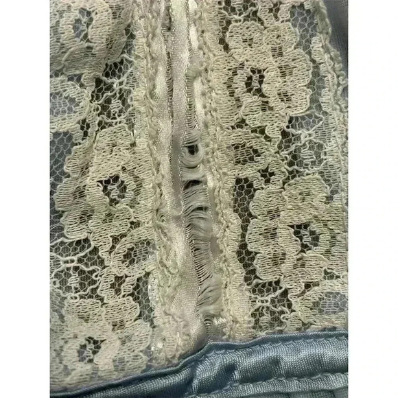 Vintage 1950s Tosca Women's Blue Kimono Robe & Gown Set Size M - Picture 16 of 16